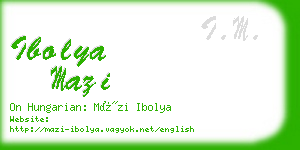 ibolya mazi business card